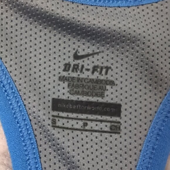 Nike Dri Fit Tank Top Slim Athletic Sporty Yoga Racerback Blue Womens Size Small - Picture 5 of 10